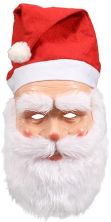 APLVFFZH Weihnachtsmann-Maske, Vollgesichtsmaske für Weihnachten, Cosplay, Bühnenauftritte