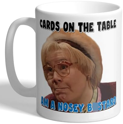 I Love Mugs - Still Game - Am A Nosey B*stard - Isa Quote - Funny Scottish TV Mug, Ceramic, 11fl.oz.