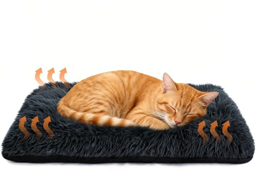 Voarge Selbsterwärmendes Kissen für die Reise für Katzen & Hunde, selbstwärmendes Kissen, Reisen, Decke für Katzen mit rutschfester Unterseite, Thermomatte, Bett für Haustiere, Schlafplatz ohne Strom