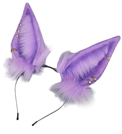 Tsophreniq Biegsamer Plüsch Ohr Haarreifen für Frauen, Rollenspiel, Anime, Dienstmädchen Stirnband, Party Kostüm, weiblich, Cosplay, Haar Styling, Haarband, Cosplay Party Zubehör