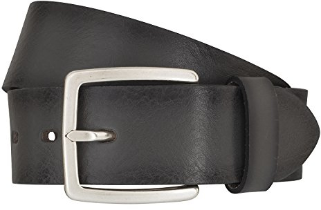 LLoyd Herren Gürtel Ledergürtel 40 mm grau Herrengürtel Jeansgürtel Vollrindleder (105 cm)