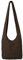 Vishes - Damen Herren Umhängetasche Stoff Schulterbeutel Schultertasche Baumwolle braun