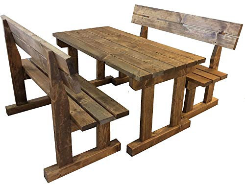 TOTAL WOOD 2012 Set Tavolo picnic Set Tavolo con panche Set birreria campeggio giardino legno massello 200cm ANCHE SU MISURA!