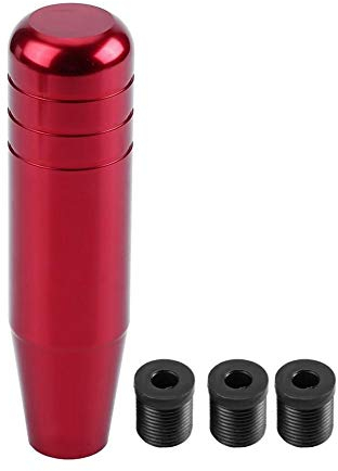 KSTE Aleación de aluminio universal del coche Manual Gear Shift Knob palanca de cambios Palanca 13cm Rojo