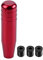 KSTE Aleación de aluminio universal del coche Manual Gear Shift Knob palanca de cambios Palanca 13cm Rojo