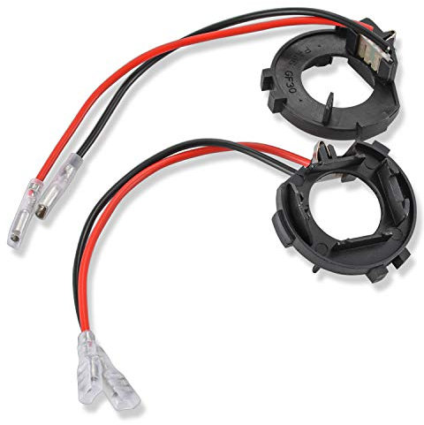 KATUR H7 LED Clip Retainer Adaptateur Titulaire Ampoule De Phare pour VW Golf MK6/7 Jetta Scirocco 2012 Nouveau Touran 2014 Sharan Passat B7 Vito (Pack de 2)