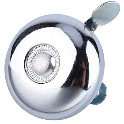 Fahrradklingel Edelstahl,Klassische Fahrradklingel,Fahrradhorn,Retro Metallring Fahrrad Fahrradlenker Loud Horn Bell Sound Alarm Silber