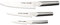 Global GU-3002 UKON 3-Piece Professional Kitchen Set, CROMOVA 18 Stainless Steel – Contains Chef’s, Utility, Paring Peeling Knife, High Carbon, Silver