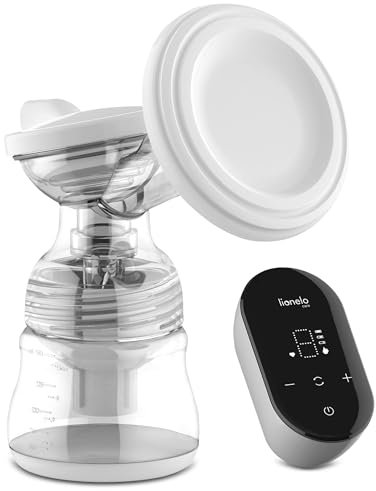 LIONELO Fidi Go Tiralatte set Pompa elettrica per il latte in compatto set con tecnologia di aspirazione a due fasi, Portatile e Silenzioso, 9 Livelli di aspirazione, 5 Livelli di massaggio, LED