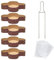 FAH FAMILY AT HOME Kit Stampo per Colomba (5pz x 1Kg) + Spillone Colomba + Sacchetti (5pz), Forma Colomba Pasquale di Carta Naturale di Pura Cellulosa in Microonda, Resistente al Calore 220° C