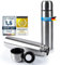 Bouteille en acier inoxydable avec gobelet ; à double paroi ; anti-fuite, lave-vaisselle & sans BPA ; garde les boissons chaudes & froides (Argent, 1000 ml)
