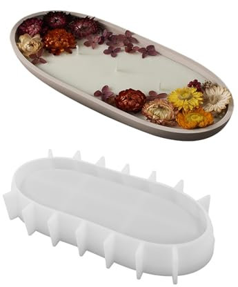 SMEKHOXO Boat Shape Silicone Mold - DIY Candle Jars, Succulent Planters, Concrete & Epoxy Resin Storage Trays