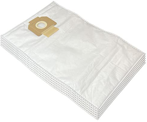 MohMus 5 Premium Bolsas de Aspiradora para Bosch Gas 15 L | Gas 20 L AFC | Gas 1200 L Professional | Compatible con Bosch 2605411229 | 5 Piezas | Microfibra | con lengüeta de Cierre de Polvo
