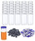 PATIKIL 10ml Glass Vials, 200pcs Glass Vial Small Glass Vials Empty Sample Bottle Mini Clear with Caps Seal Rubber Stopper Injection Port for Lab Injection Plants Essential Oil Transparent