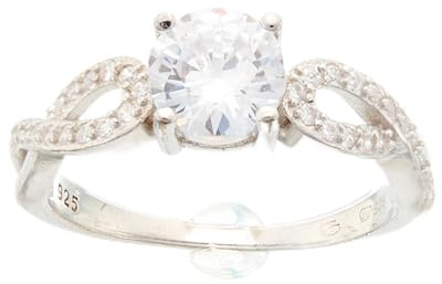 Beneto Ring Silver Glittering Ring AGG204 - Schaltung: 60 mm sBE0344-60 Marke, Estándar, Nicht-Edelmetall, Kein Edelstein