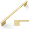 Amerdeco 10 Pack Brushed Gold Cabinet Pulls - 6.3 Inch(160MM) Hole Centers Kitchen Handles for Cabinets and Cupboards AM008