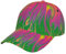 shgwehh Trippy bunte Baseballkappe, Workout-Hut mit verstellbarem Riemen, für Damen und Herren, Snapback-Hut, Trippy-a1, One size