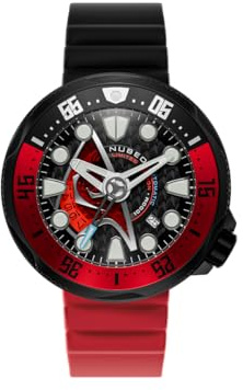 Nubeo Men's 50mm Ventana Automatic Starfleet Limited Edition Watch with Silicone Strap NB-6104