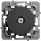 DEBFLEX - Casual Evo - Prise Type F 2400 MHz - Prise Coaxiale Pour Connexion Antenne ou Parabole - ABS - Installation Encastrée - Noire - 74 x 74 x 36 mm