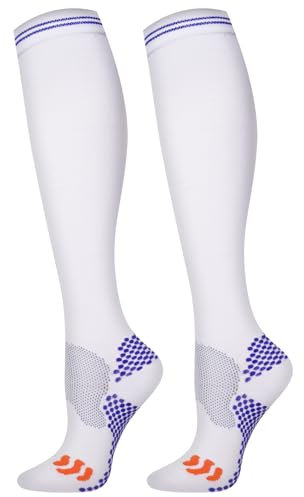 Pnosnesy Kompressionsstrümpfe für Damen und Herren, 1/2/3 Paar, 20–30 mmHg, Kompressionsstrümpfe, Durchblutung fördernd, für Leichtathletik, Laufen, Flugreisen, Unterstützung