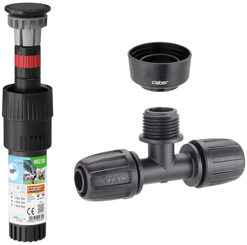 Colibri 90220 180° Pop-Up Sprinkler, 3-Way Connector & Collar Guard Bundle