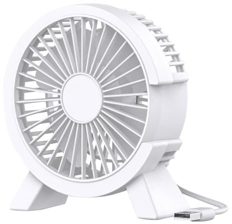 Ventilador de escritorio - Ventiladores de escritorio de viento fuerte Ventilador portátil pequeño, silencioso y potente,Ventilador de escritorio vertical, ventilador USB de funcionamiento silencioso,