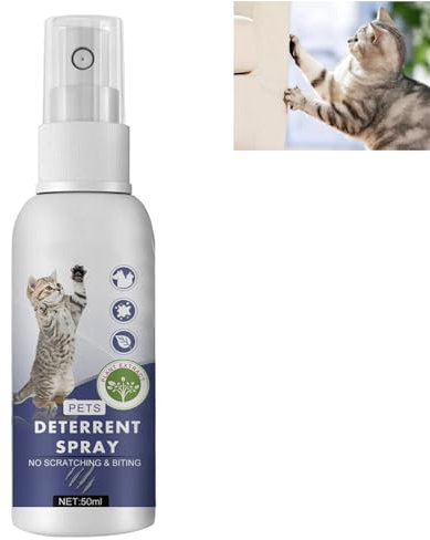 GNAUMORE Spray AntiGraffio Gatto,Dissuasore Spray per Gatti,Spray AntiGraffio per Animali Domestici,Dissuasore per Gatti e Cani AntiGraffio,Spray AntiGraffio Gatti Divano,Anti Scratch Spray per Gatti