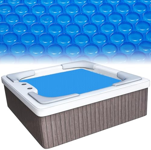 TOPZEA Coperta termica per vasca idromassaggio, 40,6 mm x 2,8 m, coperta termica per piscina, resistente e resistente al calore, coperta solare per vasca idromassaggio interna ed esterna, coperta