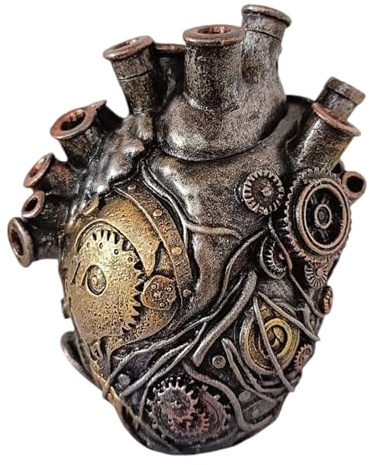 Herz-Vase, lustige Vase für Blumen, anatomisches Herz-Design, Mehrloch-Pflanzgefäß, Mittelstück, Wohnzimmer, Schreibtisch, Muttertag, Halloween, Heimdekoration