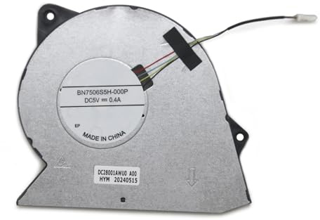 CPU Cooling Fan Replacement for Dell Vostro 16 5640, Inspiron 16 5640 5645 Laptop, Replace P85J6 0P85J6, DC 5V 0.4A CPU Cooler Fan BN7506S5H-000P