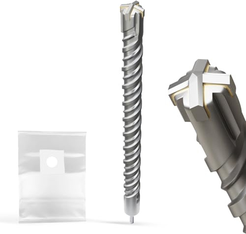 SDS Plus Bohrer 40 mm×600 mm professionelle Wendeschneide aus Hartmetall für Beton, Mauerwerk & Stein – langlebig und leistungsstark