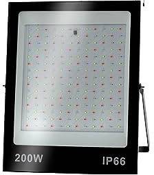 SEVEQIS 50 W 100 W 200 W RGB-LED-Flutlicht IP66 Wasserdichter Außenstrahler Mit Fernbedienung, Wall-Washer-Lampe(RGB 200W)