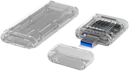 Jnchdghwa Abnehmbares M.2 NVMe SSD-Gehäuse, M.2 auf USB 3.2 Typ-A Adapter, Externes NVMe SSD-Gehäuse, Laptop-Zubehör