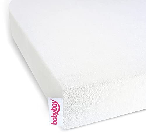 babybay Jersey Spannbetttuch Deluxe passend für Modell Original, Off-White, 1 Stück
