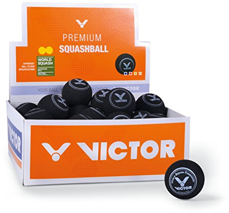 VICTOR Squashball Erhältlich in den Geschwindkigkeiten, double-yellow, One size, 168/7/0