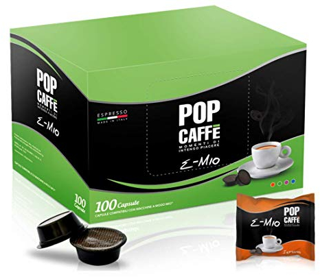 Lot de 400 capsules Pop Caffè E-Mio 1 intense compatibles Lavazza A Modo Mio