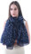 Lina & Lily Damen Schal Tuch mit Folien Sternmuster (Marineblau (Silberne Sterne))