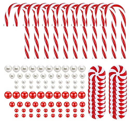 106 Stück Weihnachtsvasenfüller, Künstliche Perlenschnur Für Schwimmende Kerzen Weihnachtsvasenfüller Schwimmende Kerzen Süßigkeiten Dekoration, Transparente Wassergel Perlen Weihnachtsschmuck
