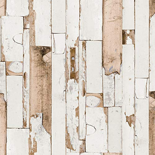 ecosoul Wachstuch Tischdecke Door glatt beige braun Holzoptik Outdoor Tischdecke (6,50€/Meter) Breite:140cm Länge:1m