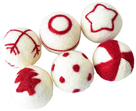 VALICLUD 6stücke Wollbälle Kreative Weihnachtsbaum-Dekoration Hängende Für Festliche Atmosphäre