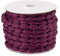 Ideen mit Herz Pompon-Band auf Rolle | Ø 1 cm | 10 m lang | Bommelborte, Pom-Pom-Band | Ideal zum Basteln und Nähen (aubergine)
