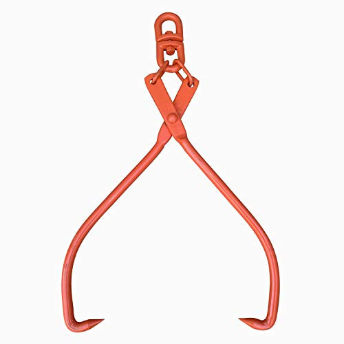 Aruza Pince à déraper pour soulever les bûches / pince pivotante en acier pour soulever les bûches, manipuler, tirer et transporter / ouverture de mâchoire de 81,3 cm (81,3 cm – double pivotant)