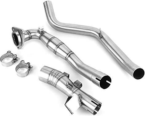 Kit Collettore Tubo di Scarico Anteriore per Moto, Sistemi di Scarico Tipo Split in Acciaio Inossidabile Adatto per X ‑ ADV 750 2017 2018 2019 2020