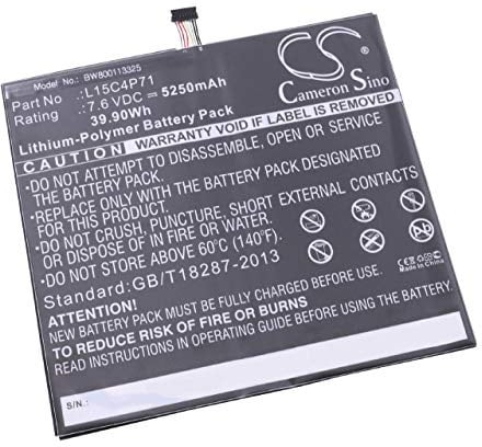 vhbw Akku kompatibel mit Lenovo IdeaPad MIIX 700-12ISK | Miix 700-12ISK (80QL) Tablet Pad (5250 mAh, 7,6 V, Li-Polymer)