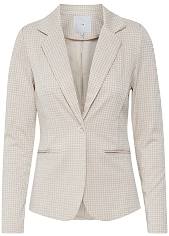 ICHI IHRUTI BL8 Blazer d'affaires décontracté, 151308/Doeskin, S Femme