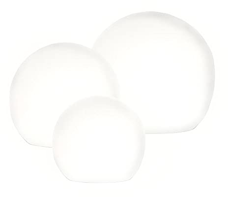 s.luce Globe Set Garten Kugelleuchten Kugellampe Kugelleuchte Gartenlampe Gartenleuchte Modell:3er Set groß, Leuchtmittel:ohne
