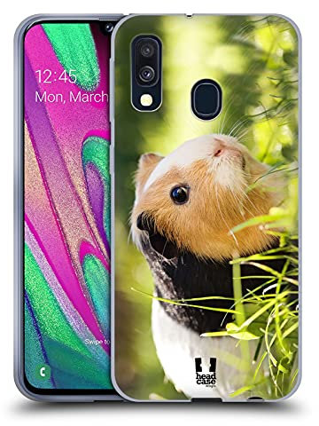Head Case Designs Porcellino D'India Animali Famosi Custodia Cover in Morbido Gel Compatibile con Samsung Galaxy A40 (2019)
