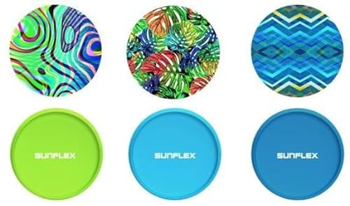 Sunflex x Waboba Flywaze Wurfscheibe | stabile Flugbahn mit weiter Distanz | fahltbar für Hosentasche | Robustes & leichtes Silikon | Flugscheibe für Strand & Wiese