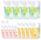 12 Pcs Plastic Drink Pouches and 2 Pcs Funnel, Drink Pouches for Festival, Reusable Liquor Flasks with Spout, Refillable Clear 250 ml 350 ml 500 ml Drinks Juice Leak Proof Drink Flasks (14)
