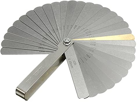 ZENGXUE 32 Pcs Stainless Steel Feeler Gauge Measuring Tool For Guitar Setup Nut Slot Making Luthier Tools